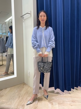 「お正月・初詣コーデ」｜「アイテム（アクセサリー）」を使った、EIKA.Kさん（レディース・160cm）の冬コーディネート