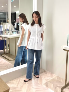 「NOLLEY’S（ノーリーズ）のアイテム（シューズ）」を使った、EIKA.Kさん（レディース・160cm）の夏コーディネート