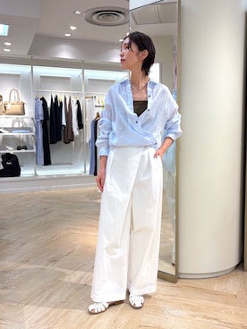 「NOLLEY’S（ノーリーズ）のアイテム」を使った、EIKA.Kさん（レディース・160cm）の春コーディネート