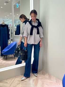 「NOLLEY’S Sophi（ノーリーズソフィ）のアイテム（アクセサリー）」を使った、EIKA.Kさん（レディース・160cm）の夏コーディネート
