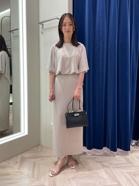 「NOLLEY’S Sophi（ノーリーズソフィ）のアイテム（アクセサリー）」を使った、EIKA.Kさん（レディース・160cm）の夏コーディネート