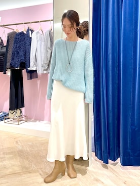 「ロンクスカート」｜EIKA.Kさん（レディース・160cm）の秋コーディネート
