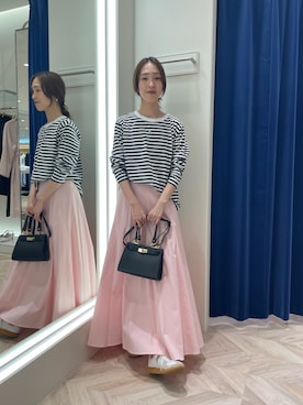 「おやすみコーデ」｜EIKA.Kさん（レディース・160cm）の春コーディネート