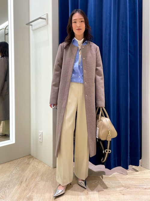 セール】ウォッシャブルウール調サージワイドパンツ（その他パンツ