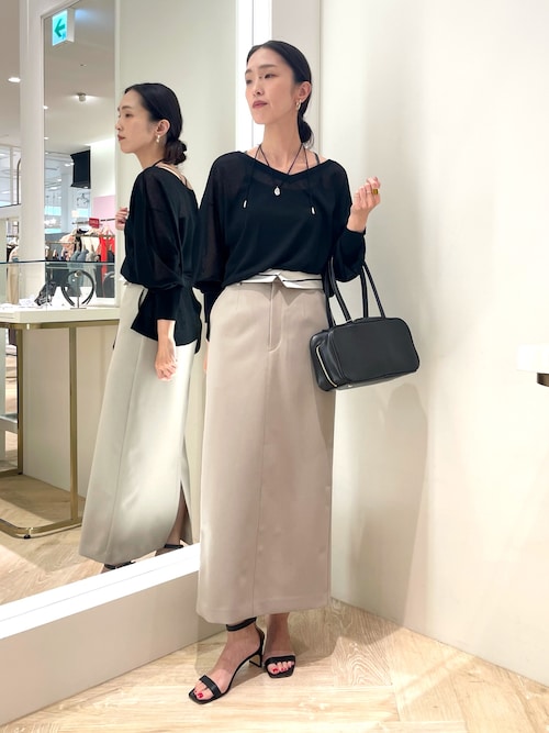 【値下げ・美品】ノーリーズソフィ　スカートスーツ上下 2025年最新】NOLLEY'S Sophi 季節感：夏 ビジネス スカート