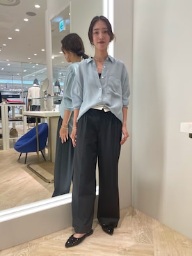 「NOLLEY’S Sophi（ノーリーズソフィ）のアイテム（アクセサリー）」を使った、EIKA.Kさん（レディース・160cm）の秋コーディネート