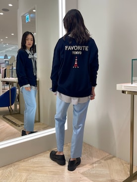 「ロゴニット」｜「アイテム（その他シューズ）」を使った、EIKA.Kさん（レディース・160cm）の秋コーディネート