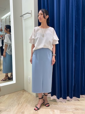 「NOLLEY’S Sophi（ノーリーズソフィ）のアイテム」を使った、EIKA.Kさん（レディース・160cm）の夏コーディネート