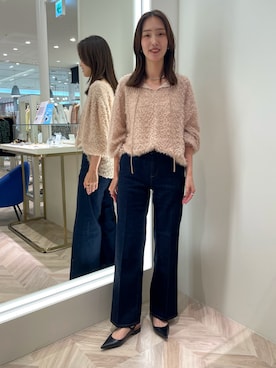 「NOLLEY’S Sophi（ノーリーズソフィ）のアイテム（アクセサリー）」を使った、EIKA.Kさん（レディース・160cm）の夏コーディネート