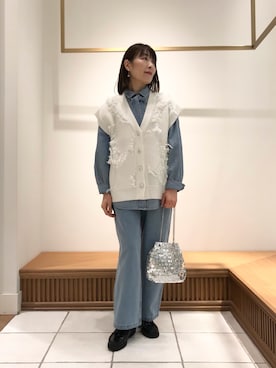 「JETEE（ジュテ）のアイテム」を使った、Wajikiさん（レディース・157cm）の春コーディネート