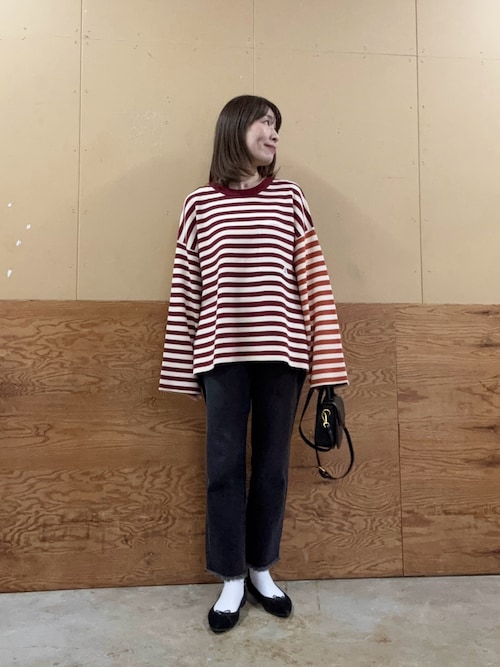 セール】【GEVACO/ゲバコ】ボーダーニットプルオーバー（ニット