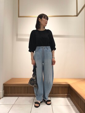 「PENDLETON（ペンドルトン）のアイテム（ショルダーバッグ）」を使った、Wajikiさん（レディース・157cm）の春コーディネート