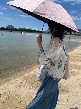 「kipling（キプリング）のアイテム」を使った、Vさん（レディース・165cm）の夏コーディネート