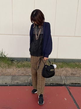 「studio CLIP（スタディオクリップ）のアイテム」を使った、Vさん（レディース・165cm）の秋コーディネート