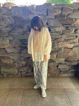 「PLST（プラステ）のアイテム」を使った、Vさん（レディース・165cm）の春コーディネート