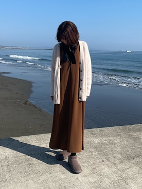 「PLST（プラステ）のアイテム」を使った、Vさん（レディース・165cm）の春コーディネート