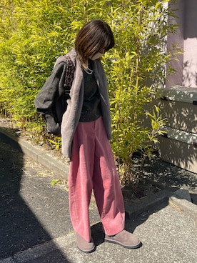 「UR'S（ユアーズ）のアイテム」を使った、Vさん（レディース・165cm）の春コーディネート