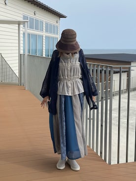「STACCATO（スタッカート）のアイテム」を使った、Vさん（レディース・165cm）の夏コーディネート