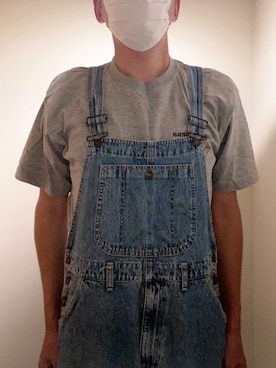 「アイテム（サロペット/オーバーオール）」を使った、   ㅤさん（メンズ・179cm）の冬コーディネート