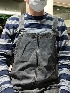 「アイテム（サロペット/オーバーオール）」を使った、   ㅤさん（メンズ・179cm）の冬コーディネート