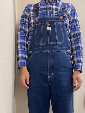 「アイテム（オールインワン・サロペット）」を使った、   ㅤさん（メンズ・179cm）の冬コーディネート