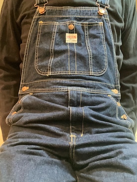 「アイテム（サロペット/オーバーオール）」を使った、   ㅤさん（メンズ・179cm）の秋コーディネート