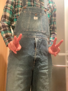 「アイテム（サロペット/オーバーオール）」を使った、   ㅤさん（メンズ・179cm）の秋コーディネート