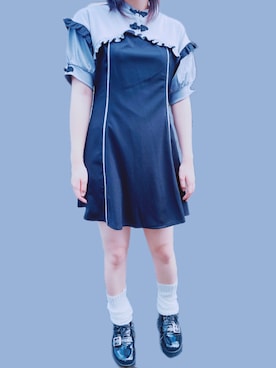「axes femme POETIQUE（アクシーズファムポエティック）のアイテム」を使った、向阳さん（レディース・158cm）の夏コーディネート
