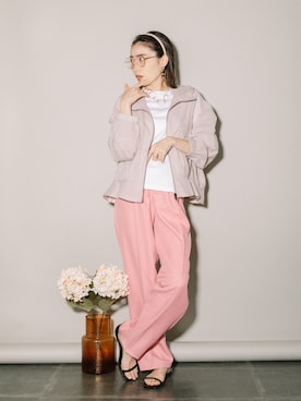 「春服デビュー宣言」｜「アイテム（その他トップス）」を使った、mhbgtokyoさん（レディース・160cm）の春コーディネート