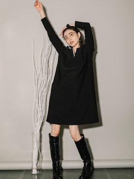 「春服デビュー宣言」｜「アイテム（ドレス）」を使った、mhbgtokyoさん（レディース・160cm）の春コーディネート