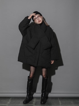 「miniyu（ミニュウ）のアイテム（ジャケット/アウター）」を使った、mhbgtokyoさん（レディース・160cm）の秋コーディネート