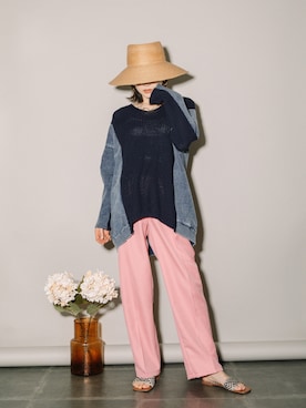 「春服デビュー宣言」｜「アイテム（その他トップス）」を使った、mhbgtokyoさん（レディース・160cm）の春コーディネート
