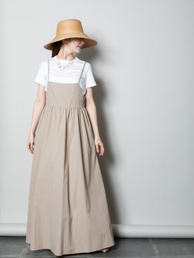 「UNIQLO（ユニクロ）のアイテム（帽子）」を使った、mhbgtokyoさん（レディース・160cm）の春コーディネート