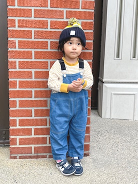 「pairmanon（ペアマノン）のアイテム」を使った、Tちゃんさん（キッズ・90cm）の冬コーディネート