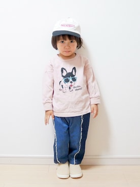 「Birthday（バースデイ）のアイテム」を使った、Tちゃんさん（キッズ・90cm）の冬コーディネート