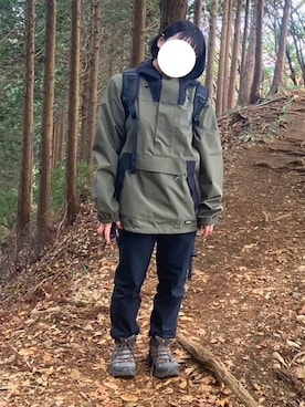 「アイテム（その他シューズ、グリーン系）」を使った、airiyadeさん（レディース・150cm）の冬コーディネート