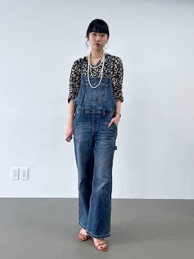 「BARNYARDSTORM」｜「アイテム（オールインワン・サロペット）」を使った、清水さん（レディース・170cm）の夏コーディネート
