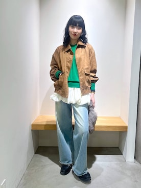 「surt（サート）のアイテム」を使った、清水さん（レディース・170cm）の秋コーディネート