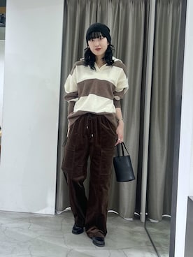 「BARNYARDSTORM（バンヤードストーム）のアイテム」を使った、清水さん（レディース・170cm）の冬コーディネート