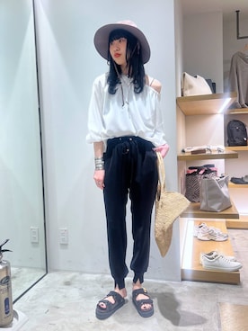 清水さん（レディース・172cm）の春コーディネート