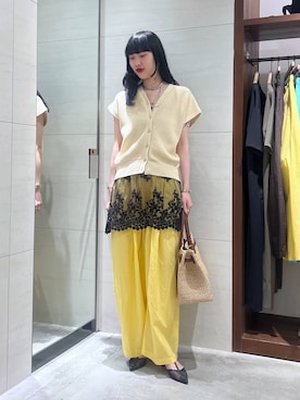 「COTTO（コトゥー）のアイテム」を使った、清水さん（レディース・172cm）の春コーディネート