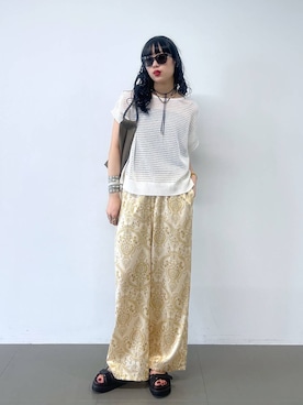 清水さん（レディース・172cm）の夏コーディネート