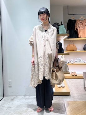 「COTTO（コトゥー）のアイテム」を使った、清水さん（レディース・172cm）の春コーディネート