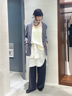 清水さん（レディース・172cm）の夏コーディネート