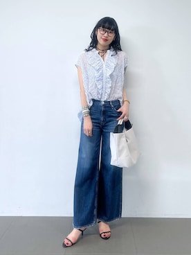 清水さん(レディース・172cm)の夏コーディネート