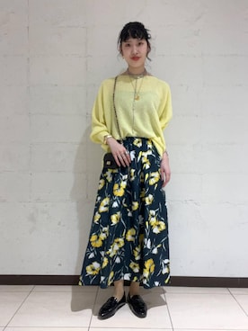 清水さん（レディース・172cm）の春コーディネート