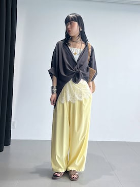 「BARNYARDSTORM（バンヤードストーム）のアイテム」を使った、清水さん（レディース・172cm）の春コーディネート