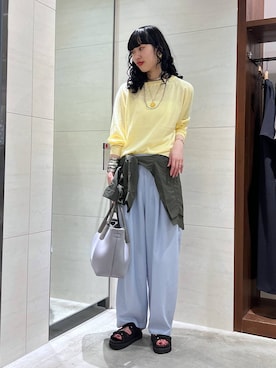 「BARNYARDSTORM（バンヤードストーム）のアイテム」を使った、清水さん（レディース・172cm）の春コーディネート