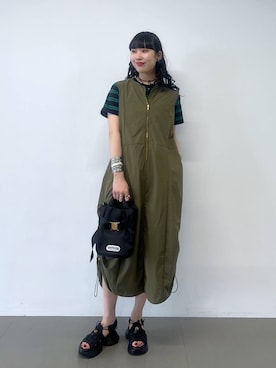 清水さん(レディース・172cm)の夏コーディネート