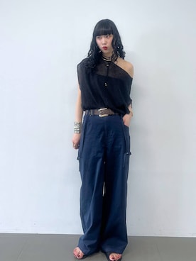 清水さん(レディース・172cm)の夏コーディネート